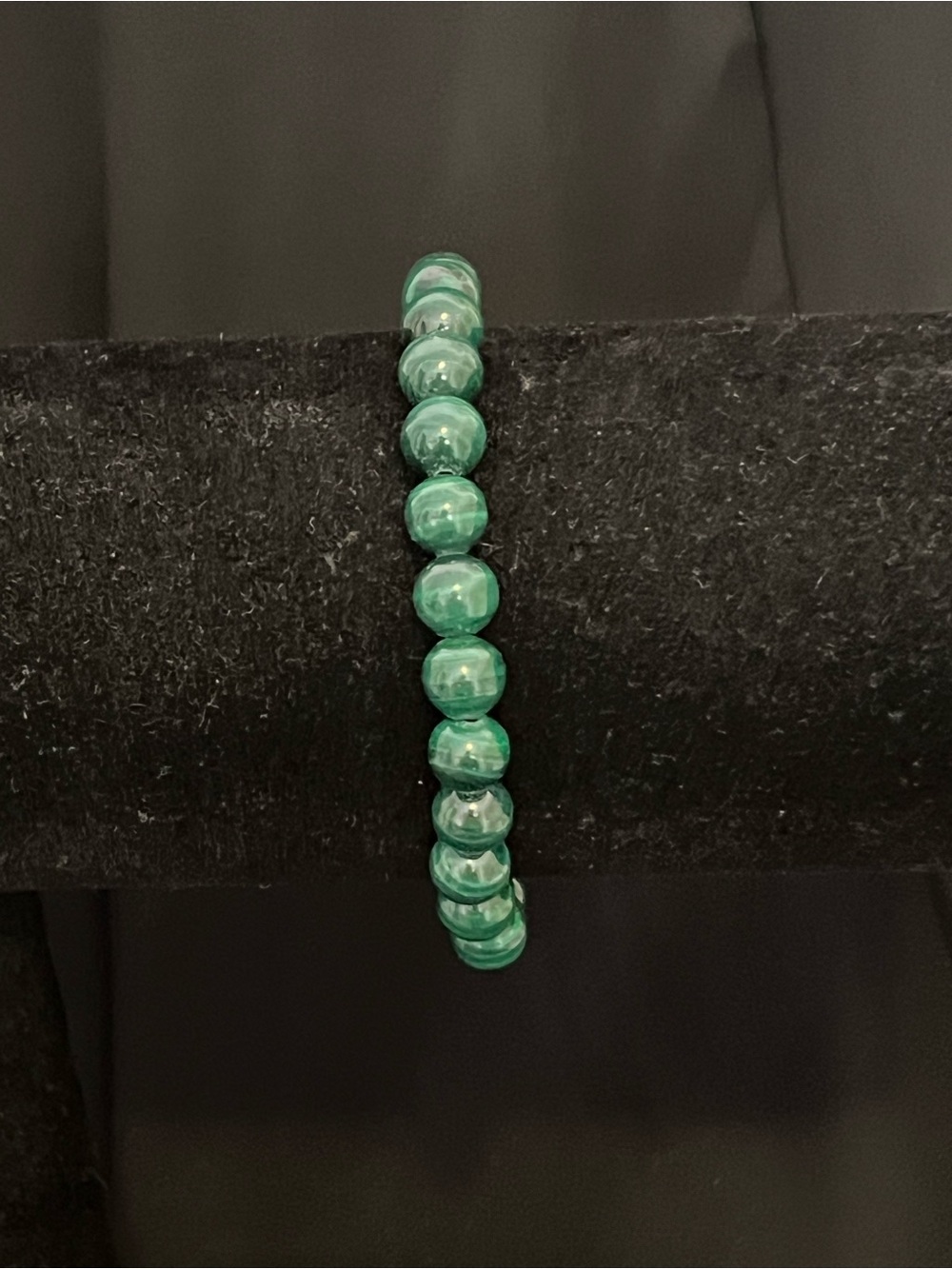 Green Malachite Bead Stretch Bracelet - Women Jewelry